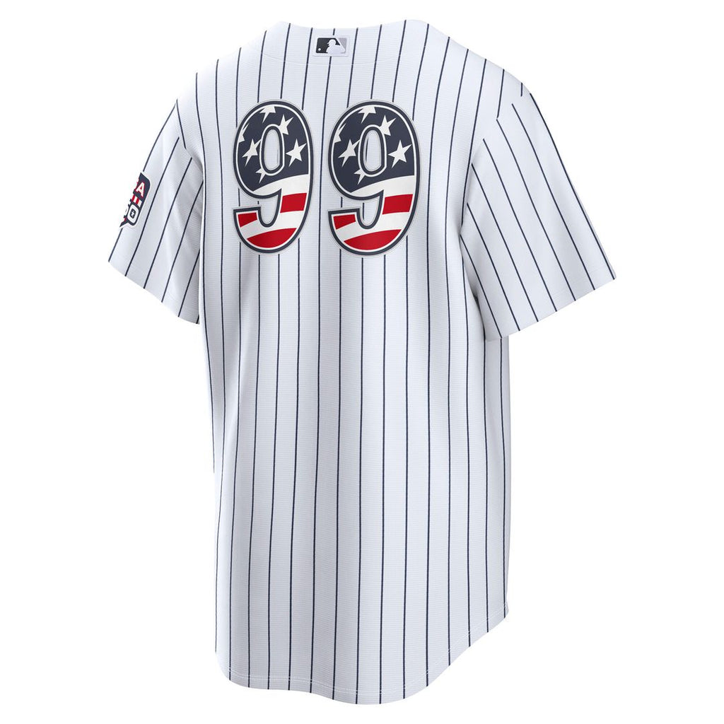 New York Yankees Aaron Judge USA 250 Fourth of July Home Stadium Jersey - White