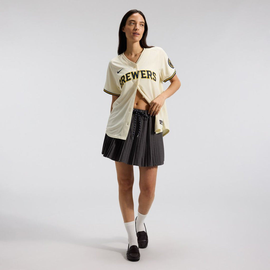 Milwaukee Brewers Women's Home Limited Jersey - Cream