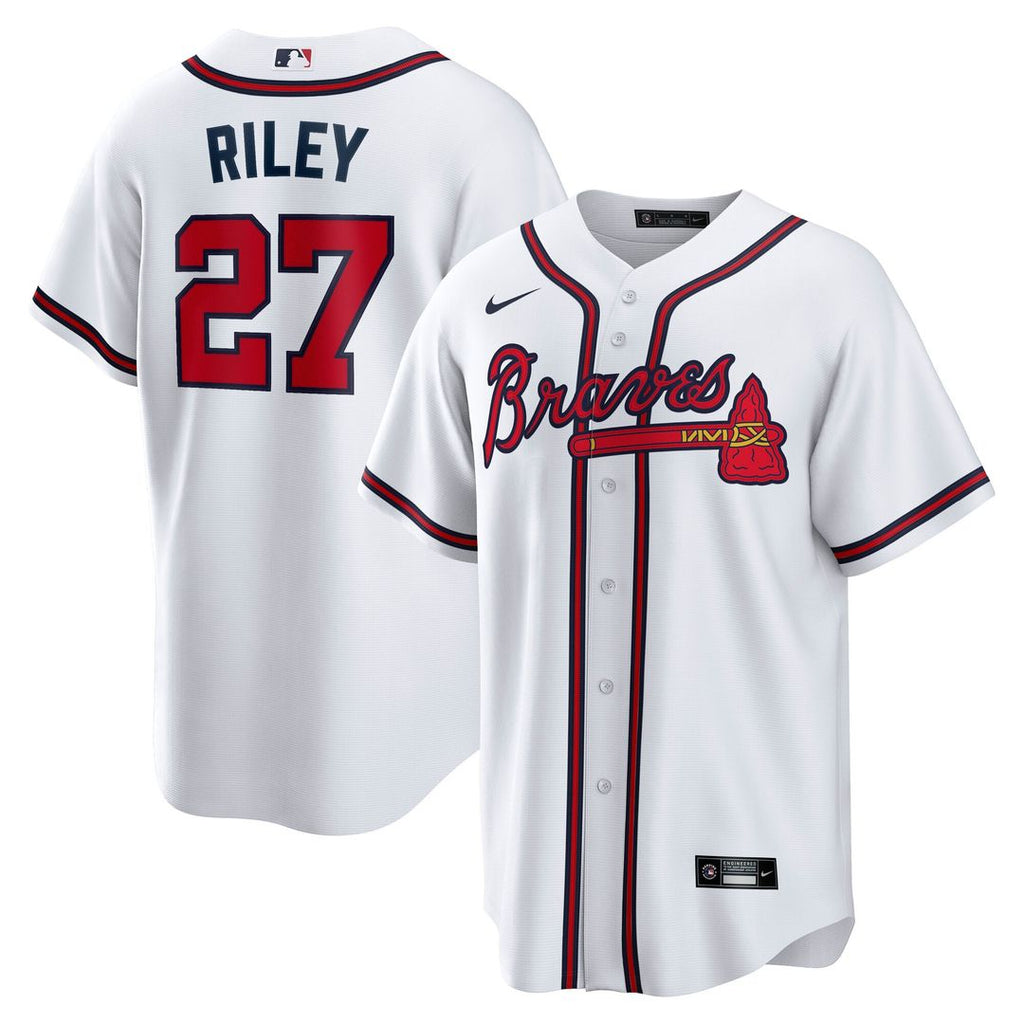 Atlanta Braves Austin Riley Home Replica Jersey - White