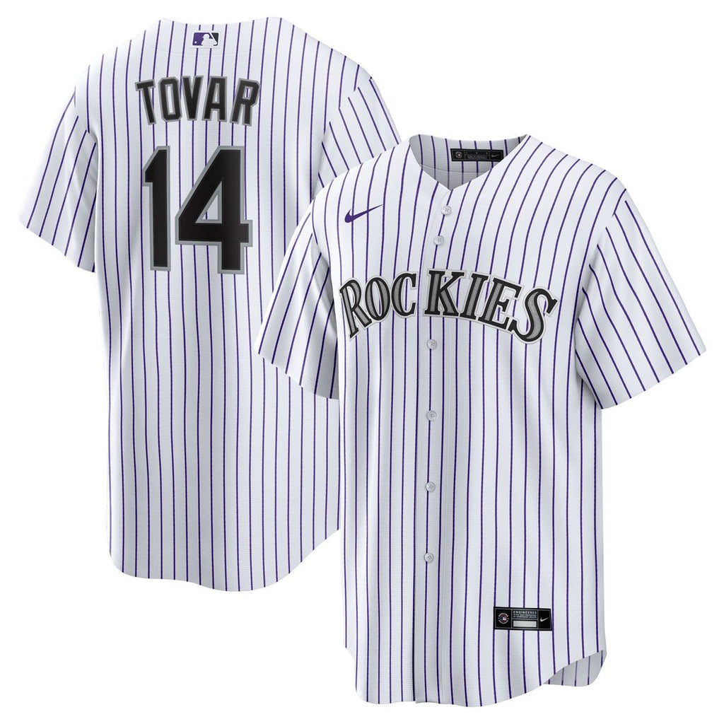 Colorado Rockies Ezequiel Tovar Home Replica Jersey - White