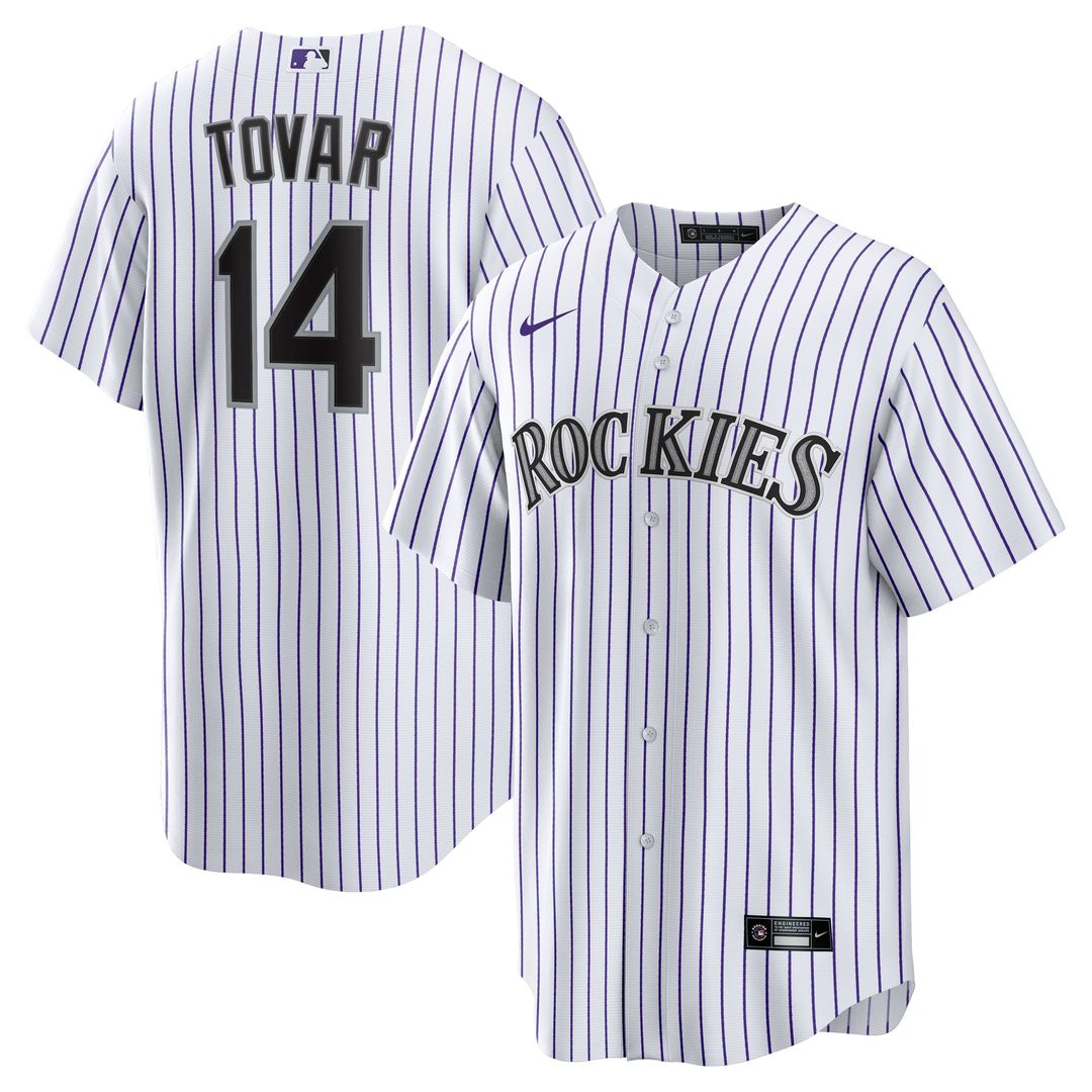 Colorado Rockies Ezequiel Tovar Home Replica Jersey - White