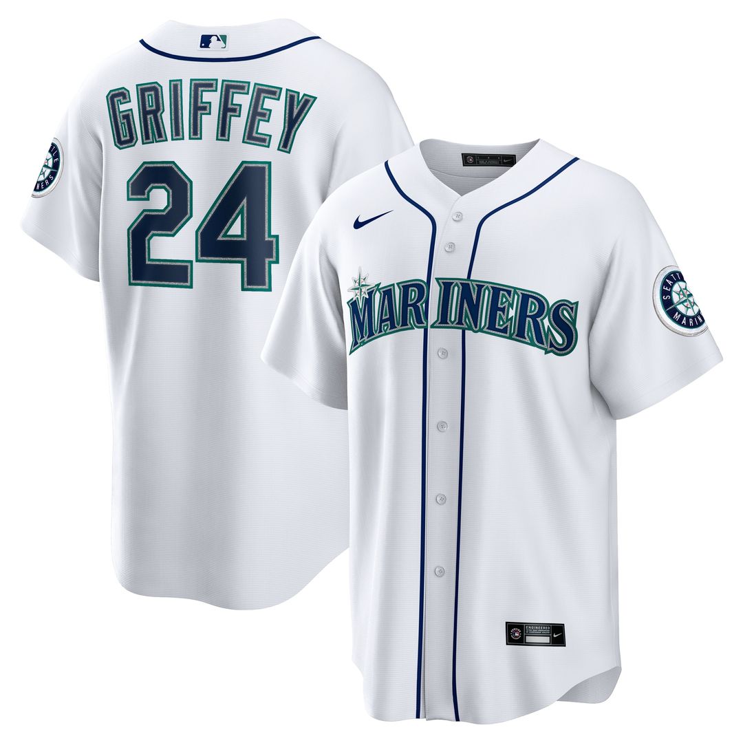 Seattle Mariners Ken Griffey Jr. Home Replica Jersey - White