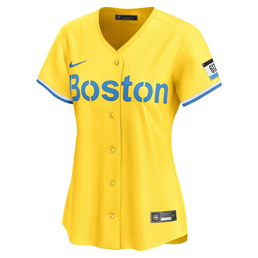 Boston Red Sox David Ortiz Women's City Connect Limited Jersey - Gold