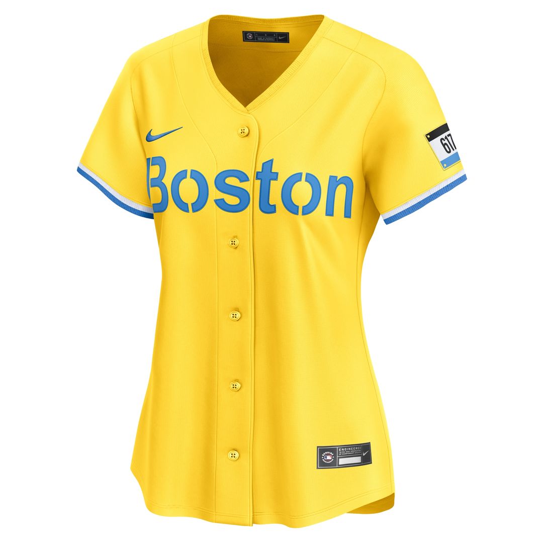 Boston Red Sox David Ortiz Women's City Connect Limited Jersey - Gold