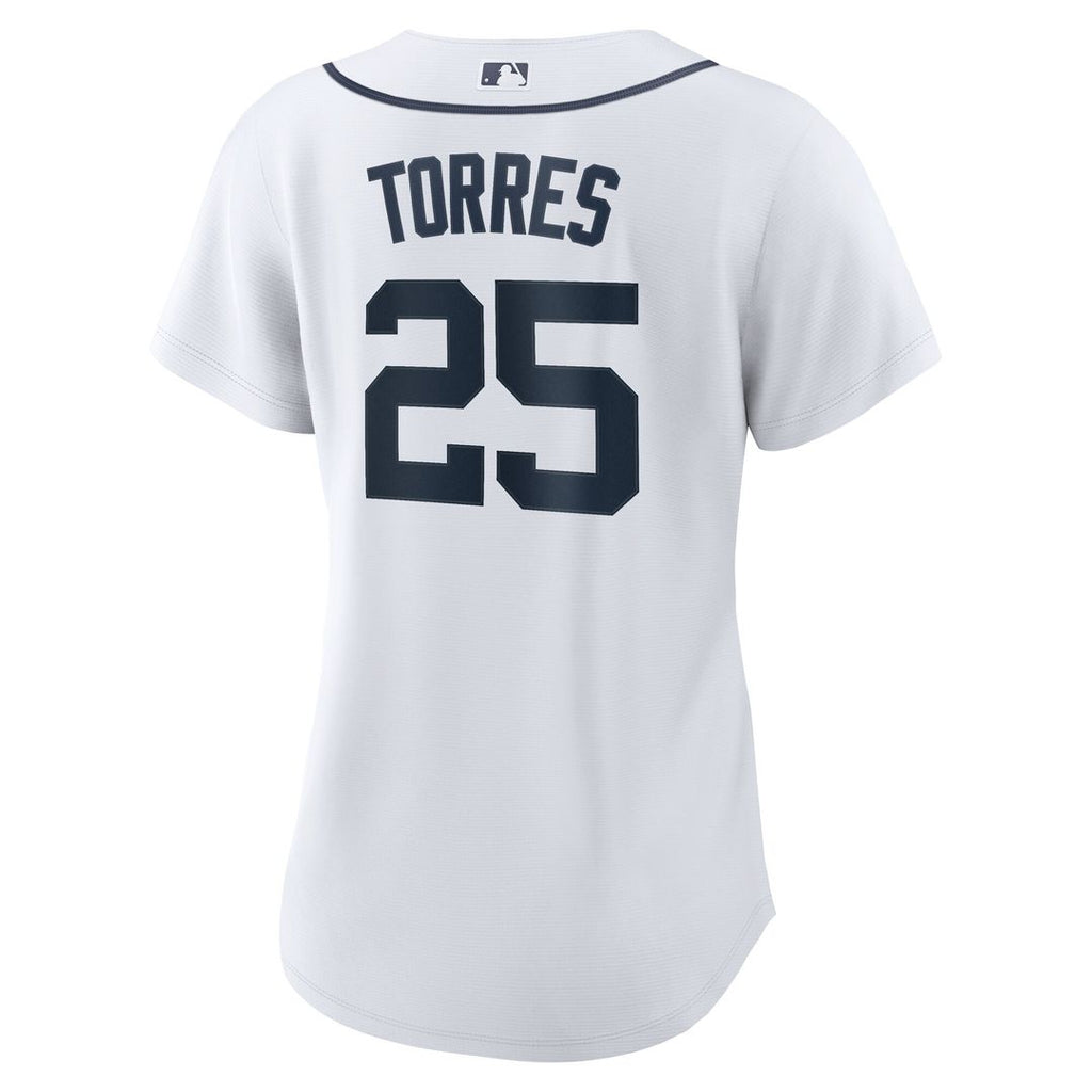 Detroit Tigers Gleyber Torres Women's Home Replica Jersey - White