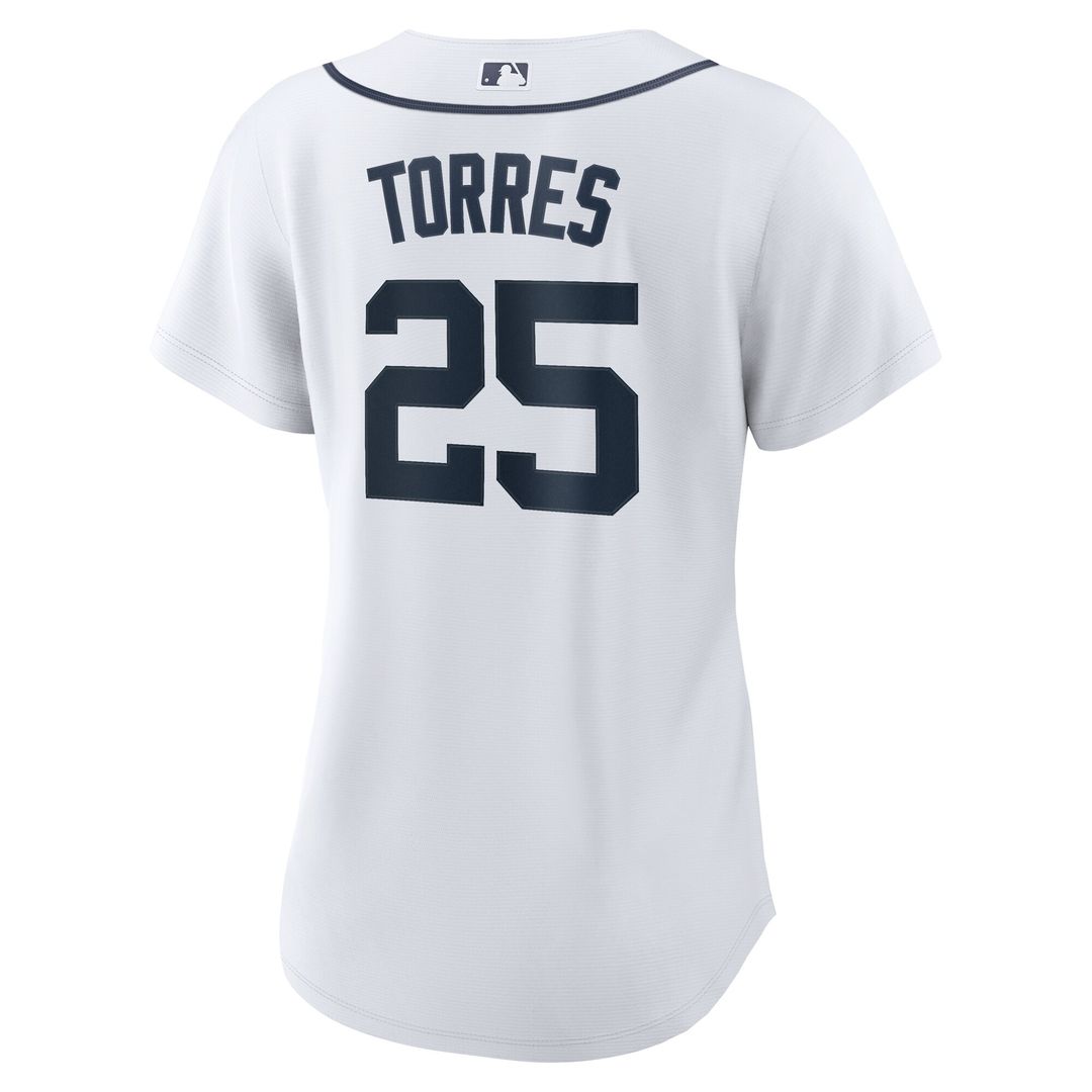 Detroit Tigers Gleyber Torres Women's Home Replica Jersey - White