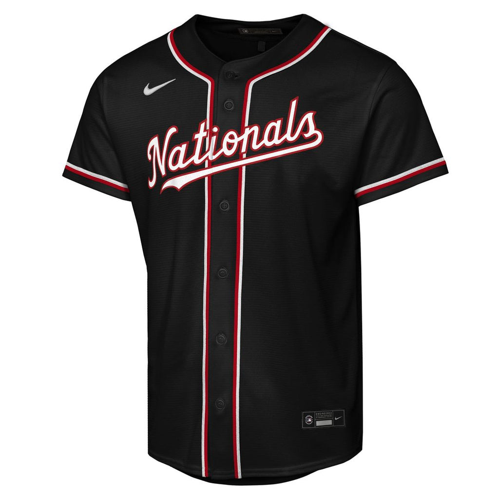 Washington Nationals James Wood Youth Fashion Replica Jersey - Black
