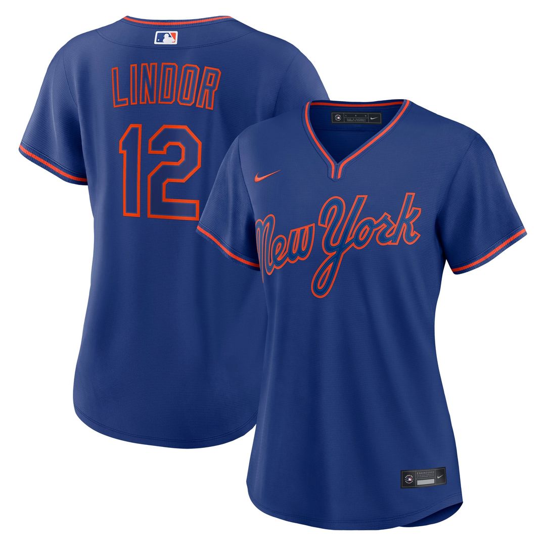 New York Mets Francisco Lindor Women's Alternate Replica Jersey - Royal