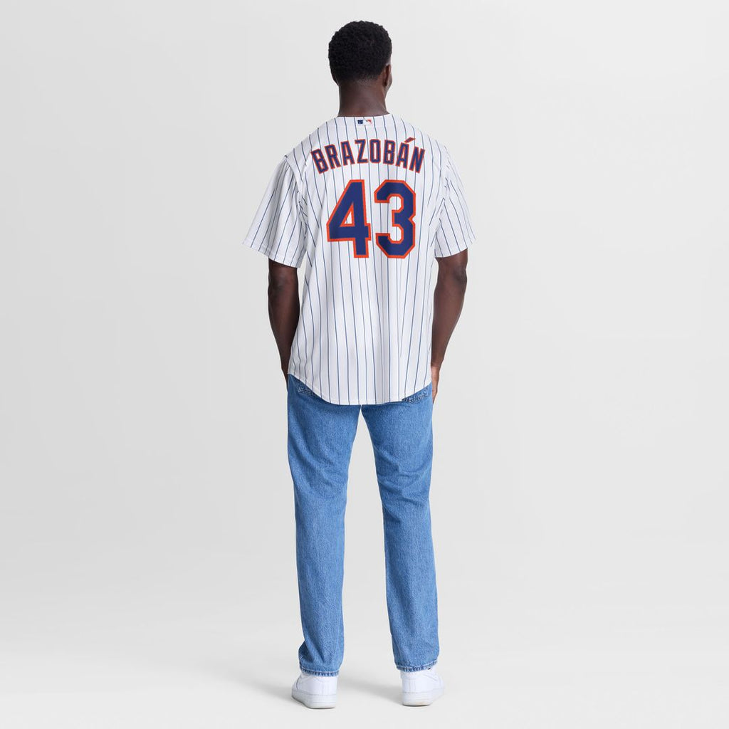 New York Mets Huascar Brazobán Home Replica Jersey - White