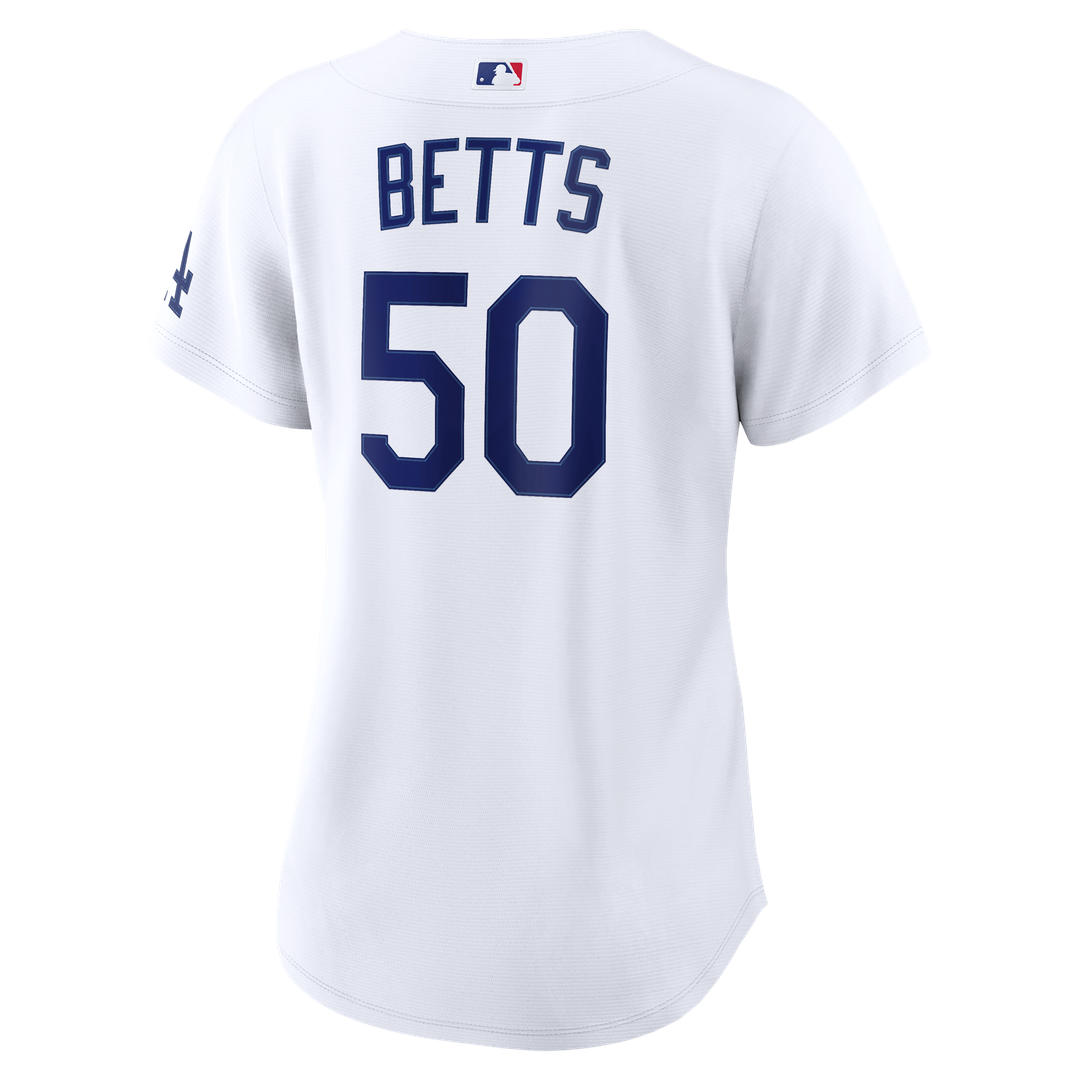 Los Angeles Dodgers Mookie Betts Women's Home Stadium Jersey - White