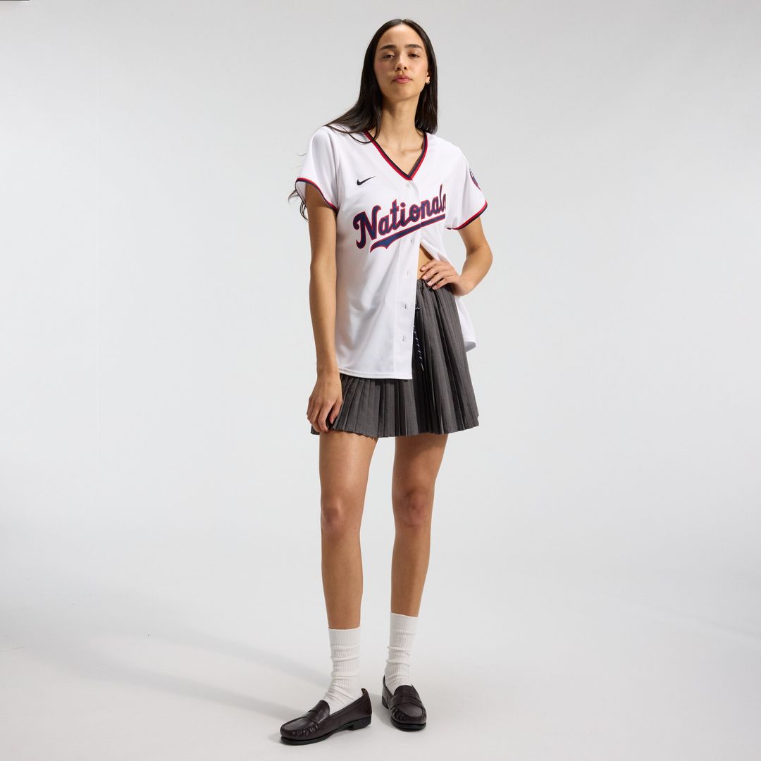Washington Nationals CJ Abrams Women's Home Replica Jersey - White