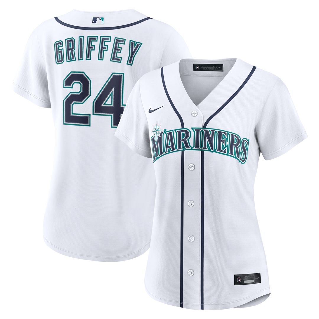 Seattle Mariners Ken Griffey Jr. Women's Home Replica Jersey - White