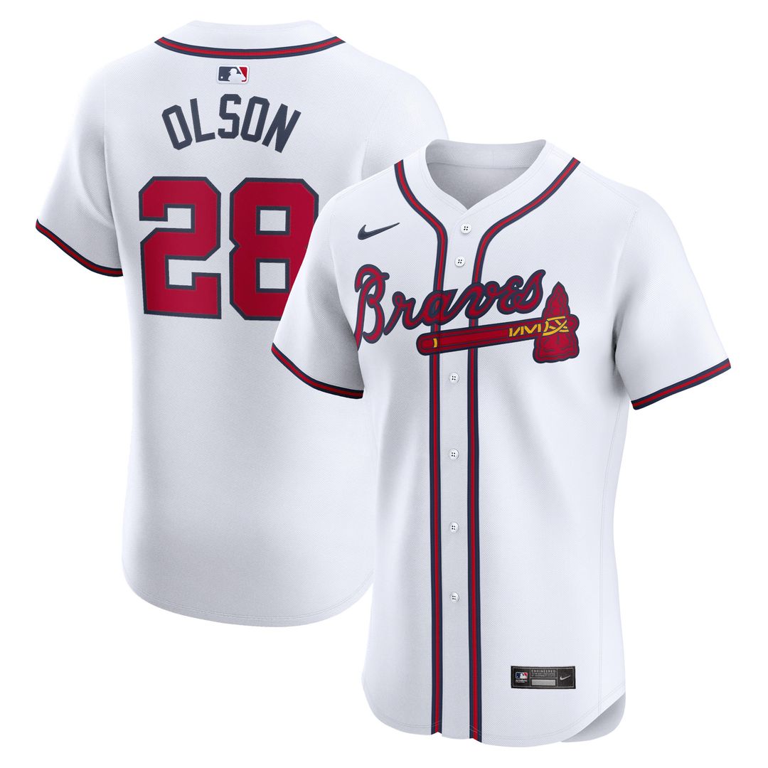 Atlanta Braves Matt Olson Home Elite Jersey - White