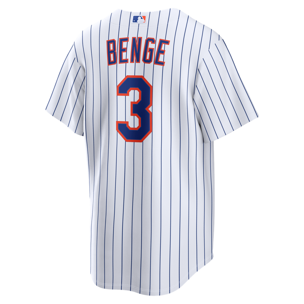 New York Mets Carson Benge Home Replica Jersey - White