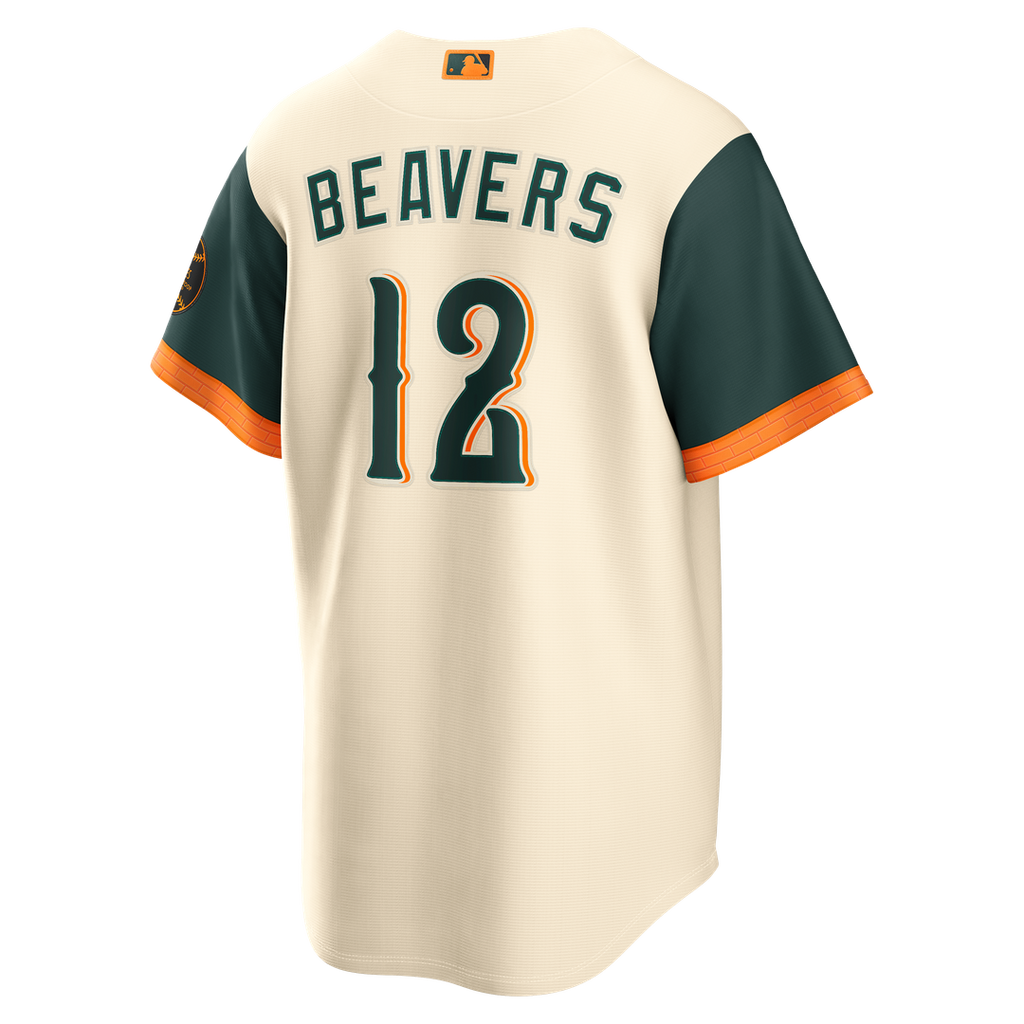 Baltimore Orioles Dylan Beavers 2026 City Connect Stadium Jersey - Cream