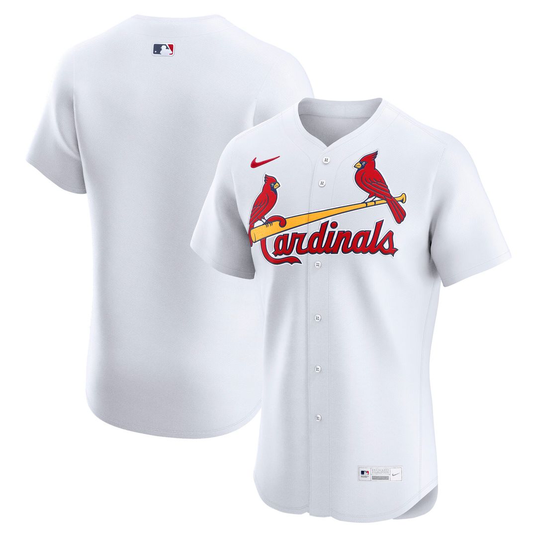 St. Louis Cardinals Home Elite Jersey - White