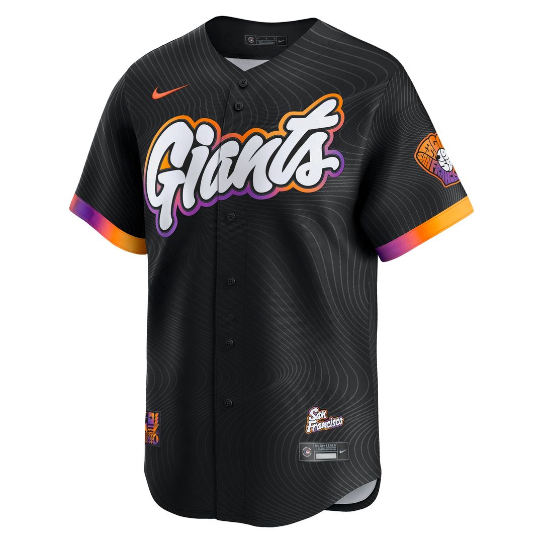 San Francisco Giants 2025 City Connect Limited Jersey - Anthracite