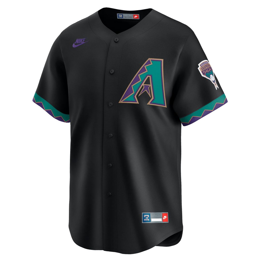Arizona Diamondbacks Randy Johnson Throwback Cooperstown Limited Jersey - Black