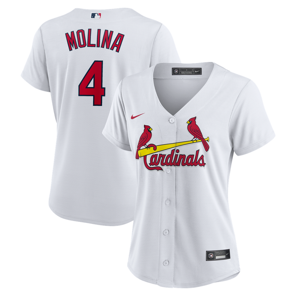 St. Louis Cardinals Yadier Molina Women's Home Replica Jersey - White