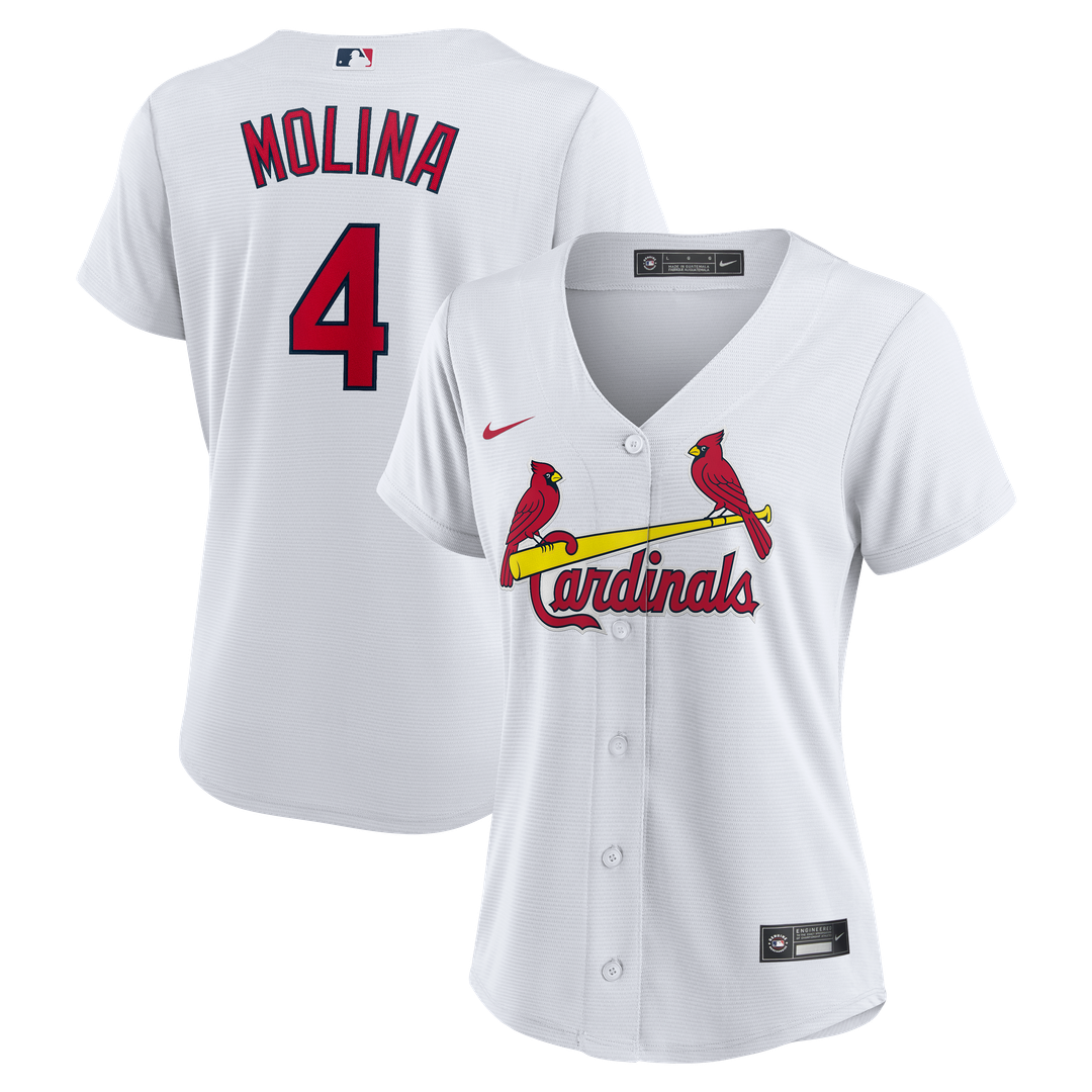 St. Louis Cardinals Yadier Molina Women's Home Replica Jersey - White