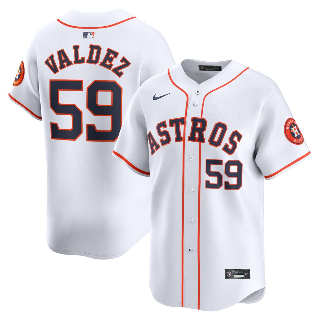 Houston Astros Framber Valdez Home Limited Jersey - White