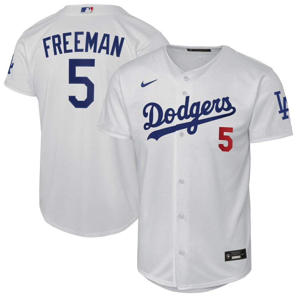 Los Angeles Dodgers Freddie Freeman Youth Home Stadium Jersey - White