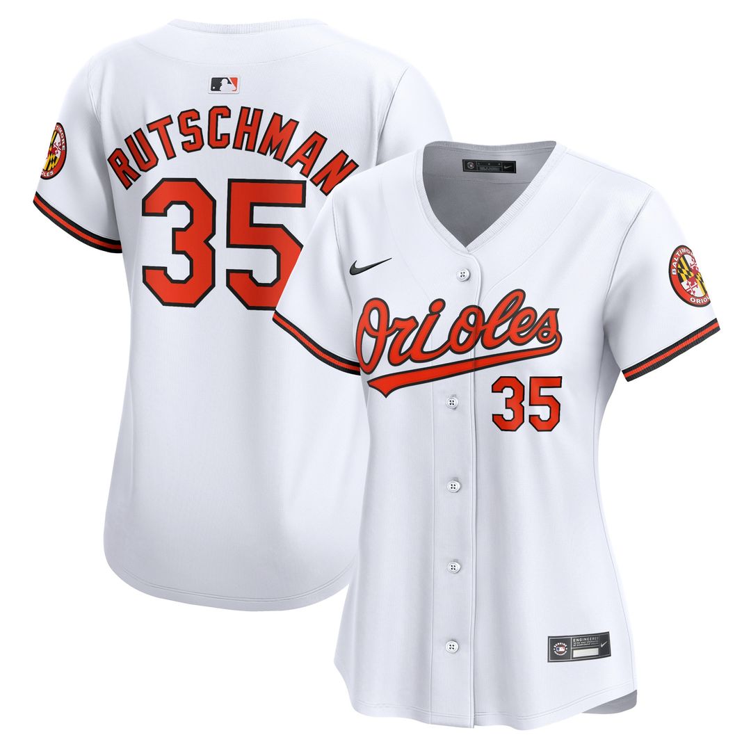 Baltimore Orioles Adley Rutschman Women's Home Limited Jersey - White
