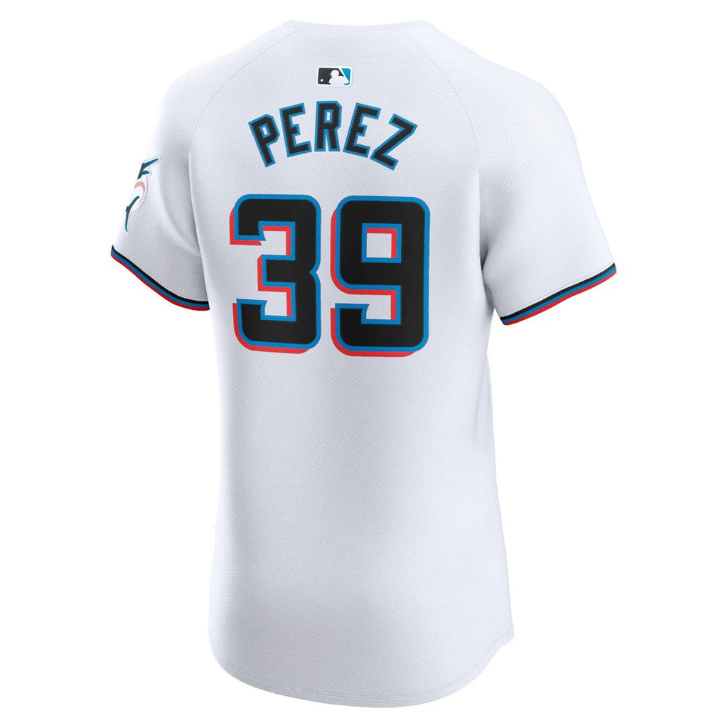 Miami Marlins Eury Perez Home Elite Jersey - White