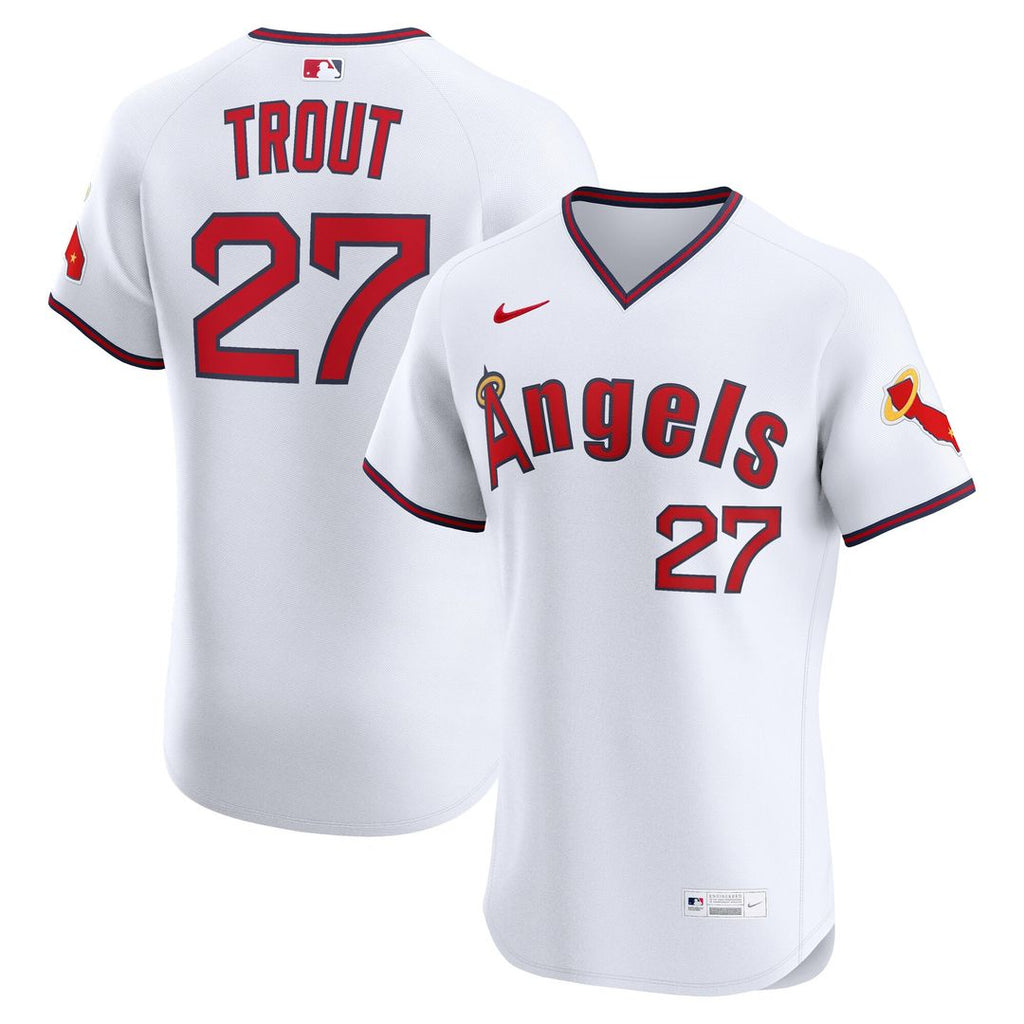 Los Angeles Angels Mike Trout Alternate 2 Elite Jersey - White