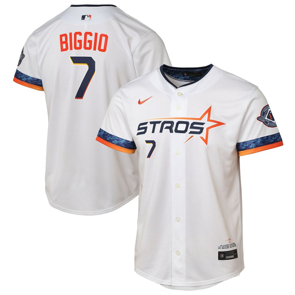 Houston Astros Craig Biggio Youth 2025 City Connect Limited Jersey - White