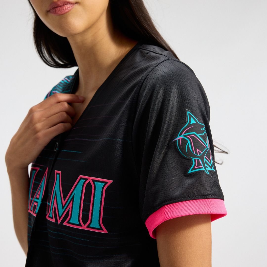 Miami Marlins Women's 2025 City Connect Limited Jersey - Black