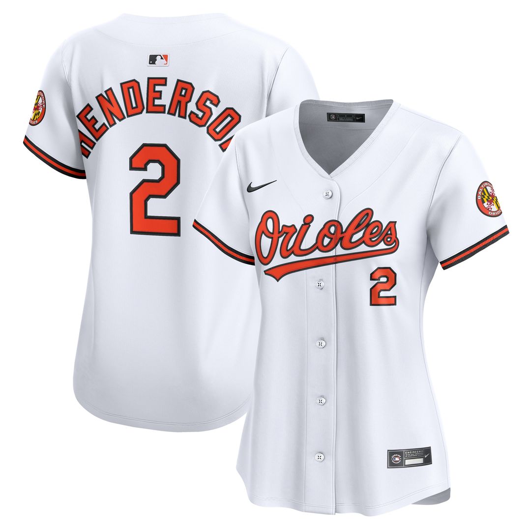 Baltimore Orioles Gunnar Henderson Women's Home Limited Jersey - White