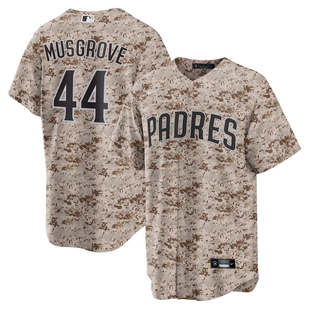 San Diego Padres Joe Musgrove USMC Alternate Replica Jersey - Camo