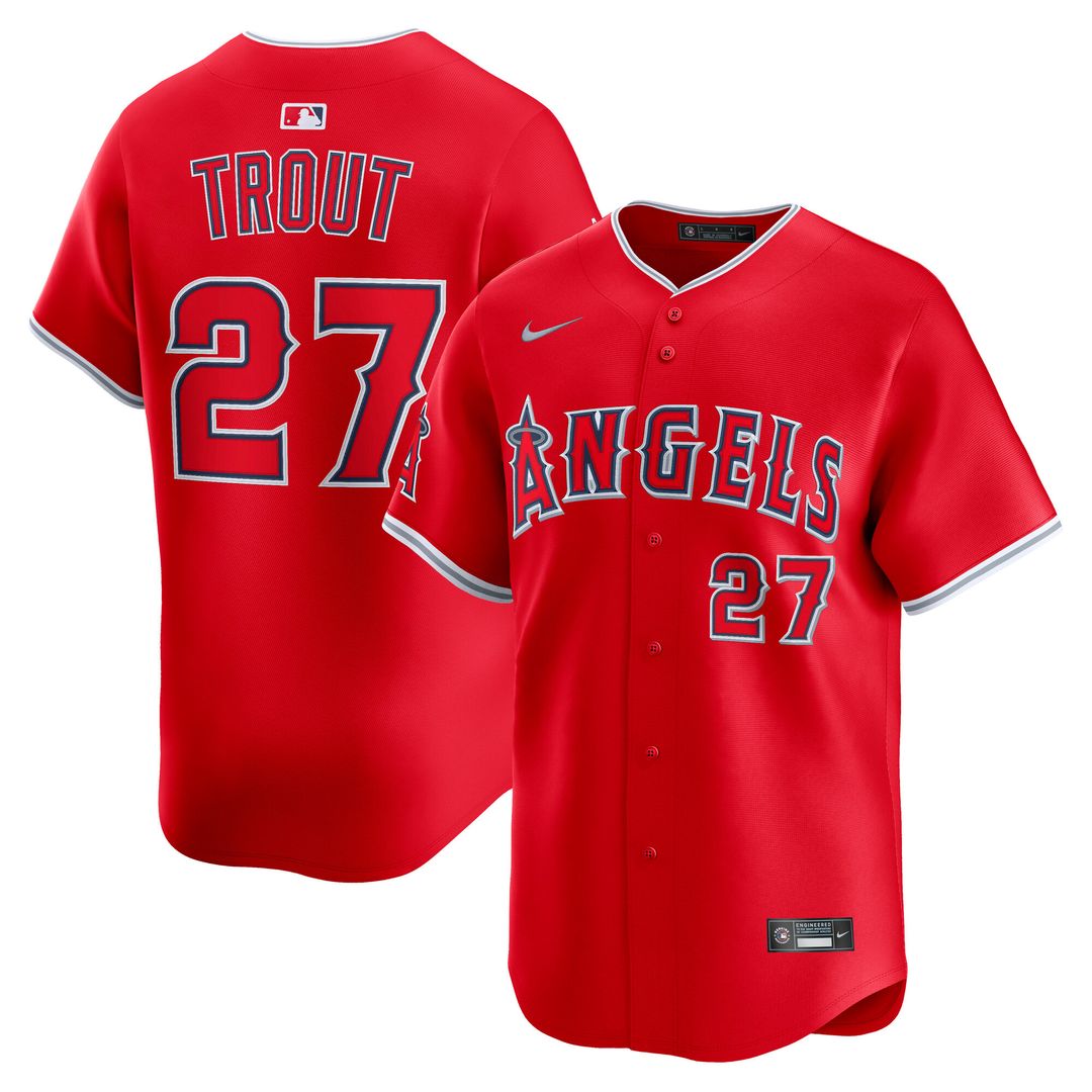 Los Angeles Angels Mike Trout Home Limited Jersey - White