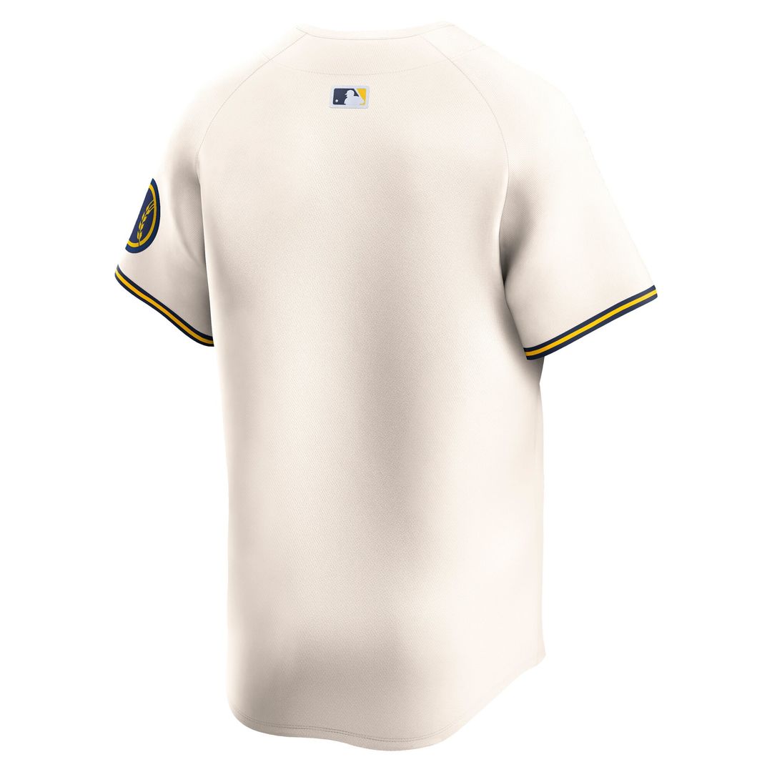 Milwaukee Brewers Home Limited Jersey - Cream