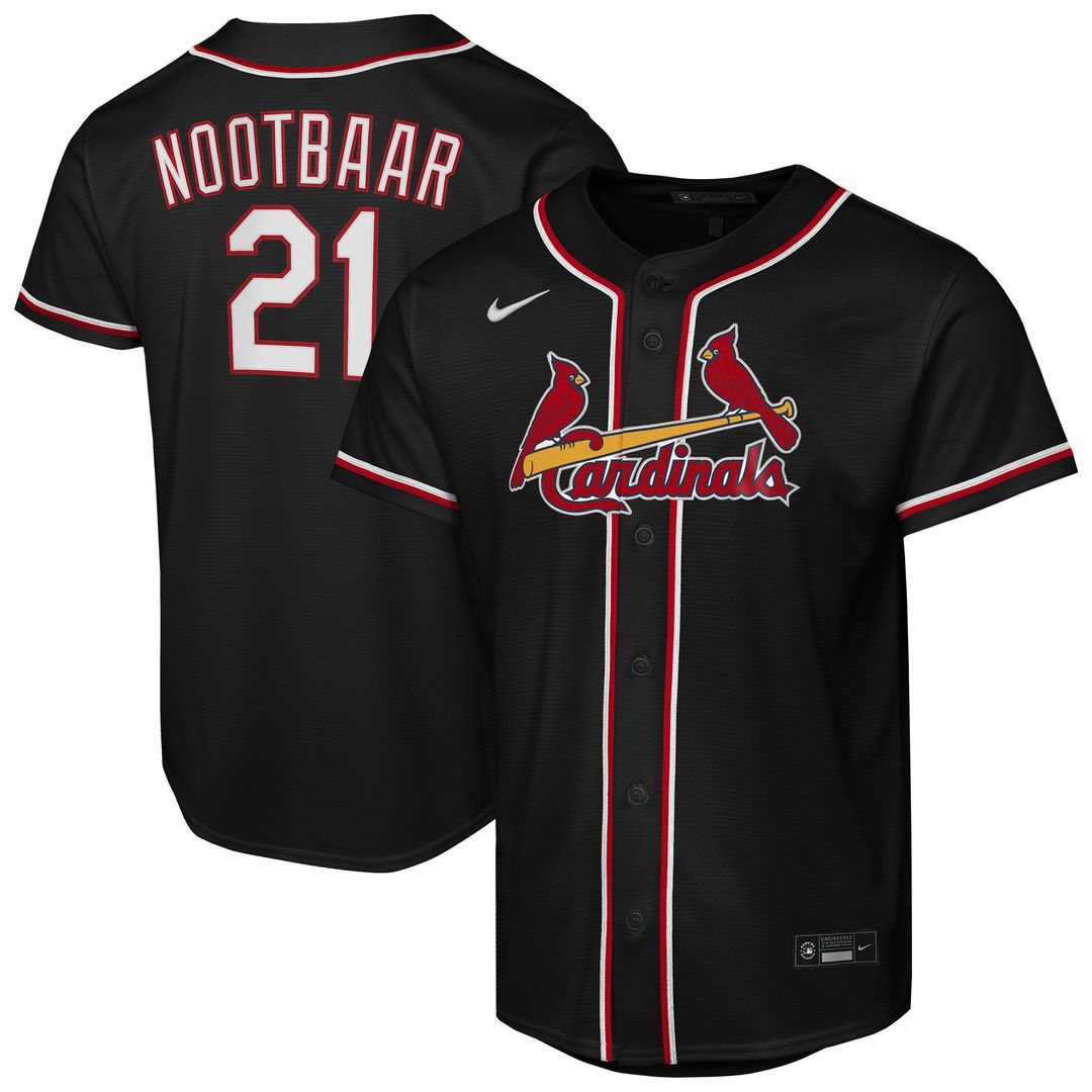 St. Louis Cardinals Lars Nootbaar Youth Fashion Replica Jersey - Black