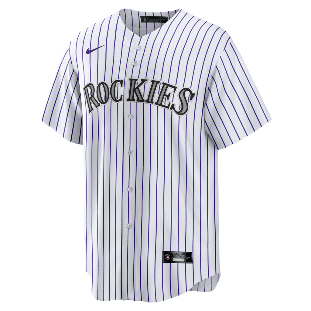 Colorado Rockies Todd Helton Home Retired Replica Jersey - White