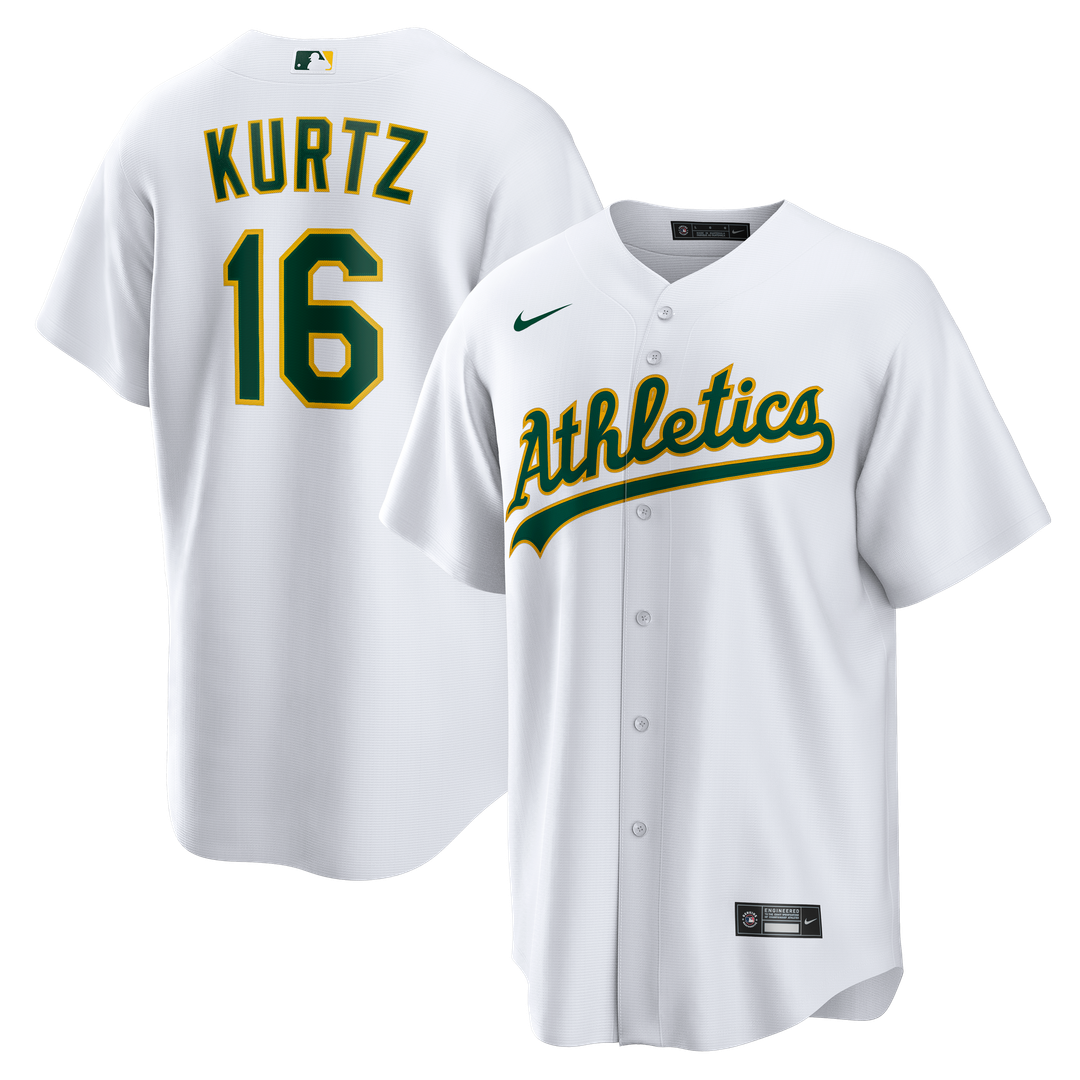 Athletics Nick Kurtz Home Replica Jersey - White