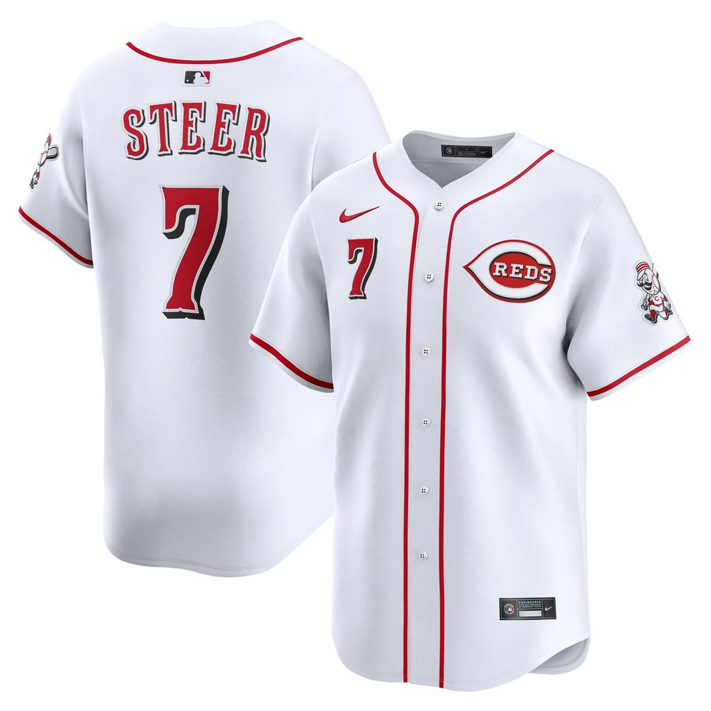 Cincinnati Reds Spencer Steer Home Limited Jersey - White