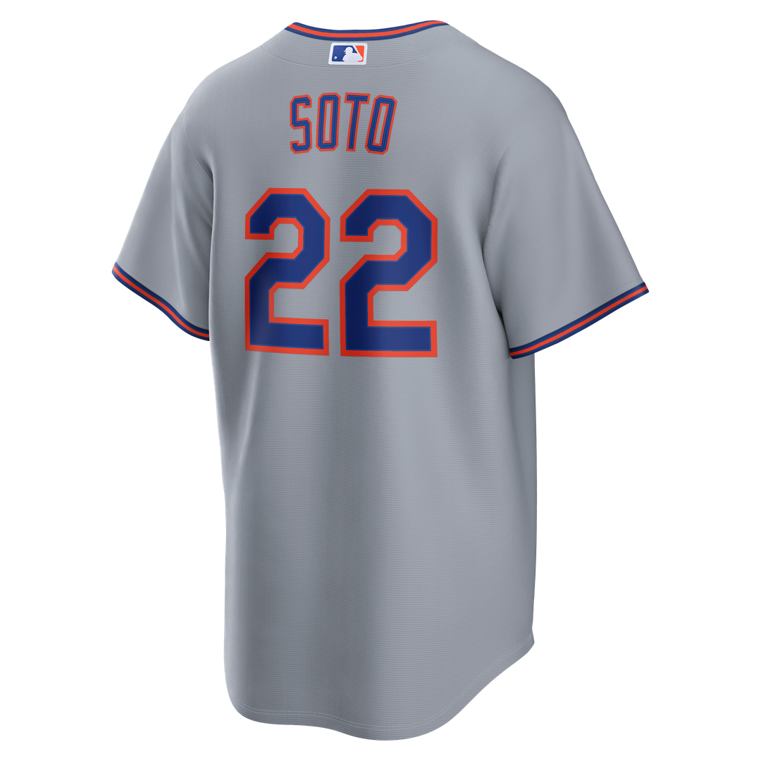New York Mets Juan Soto Road Replica Jersey - Gray