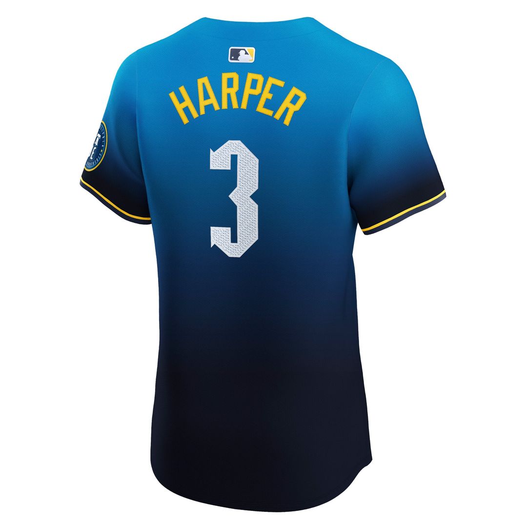 Philadelphia Phillies Bryce Harper City Connect Elite Jersey - Navy