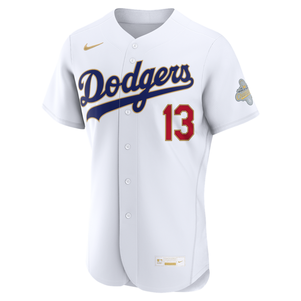 Los Angeles Dodgers Max Muncy 2026 Gold Collection Authentic Jersey - White