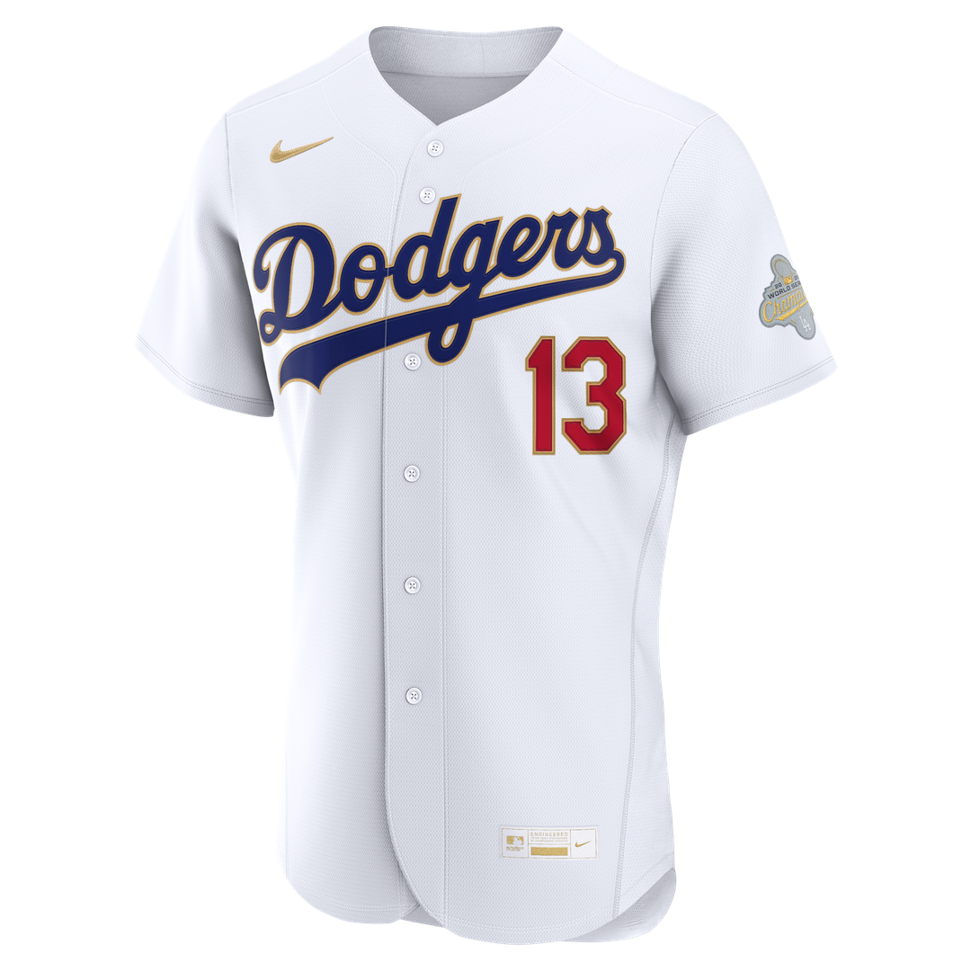 Los Angeles Dodgers Max Muncy 2026 Gold Collection Authentic Jersey - White