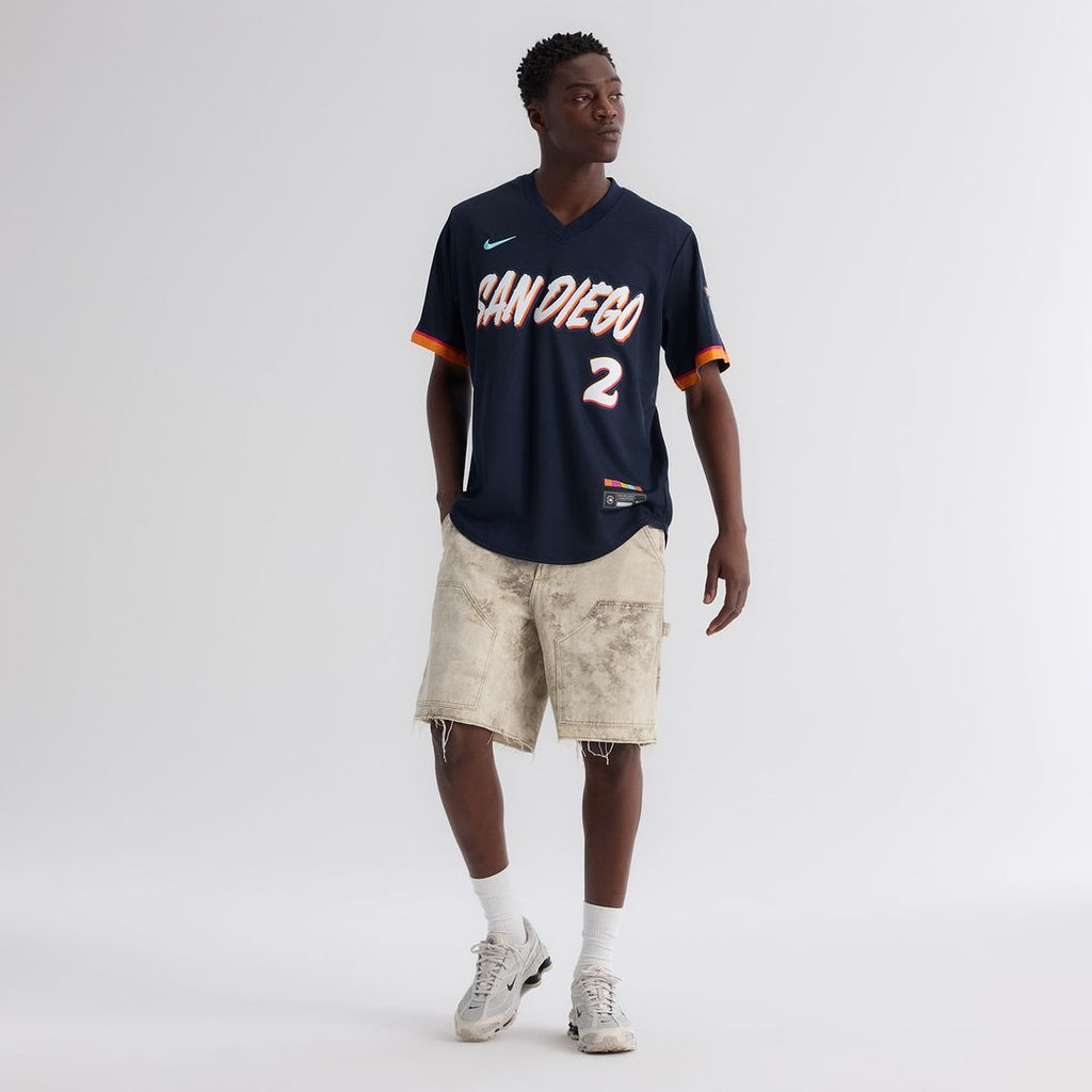 San Diego Padres Xander Bogaerts 2026 City Connect Stadium Jersey - Obsidian