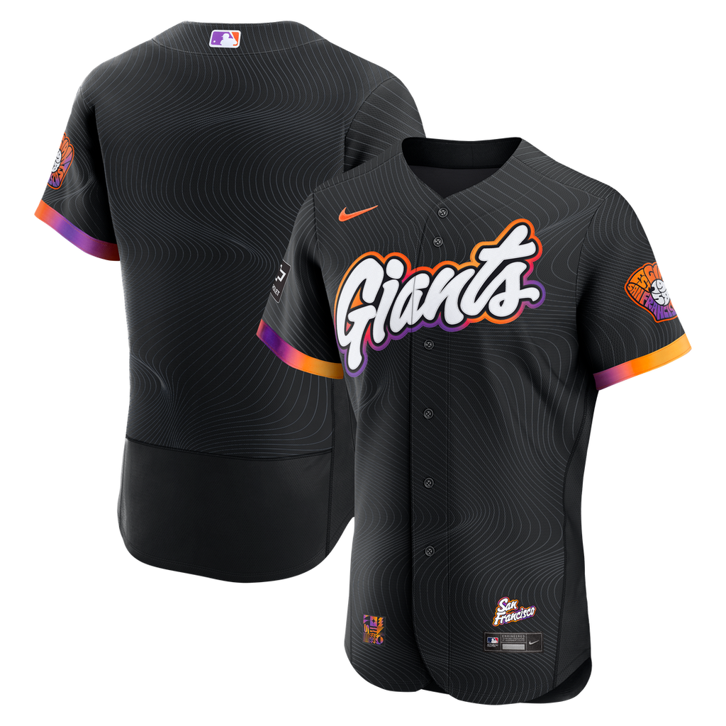San Francisco Giants City Connect Authentic Sponsor Patch Jersey - Anthracite