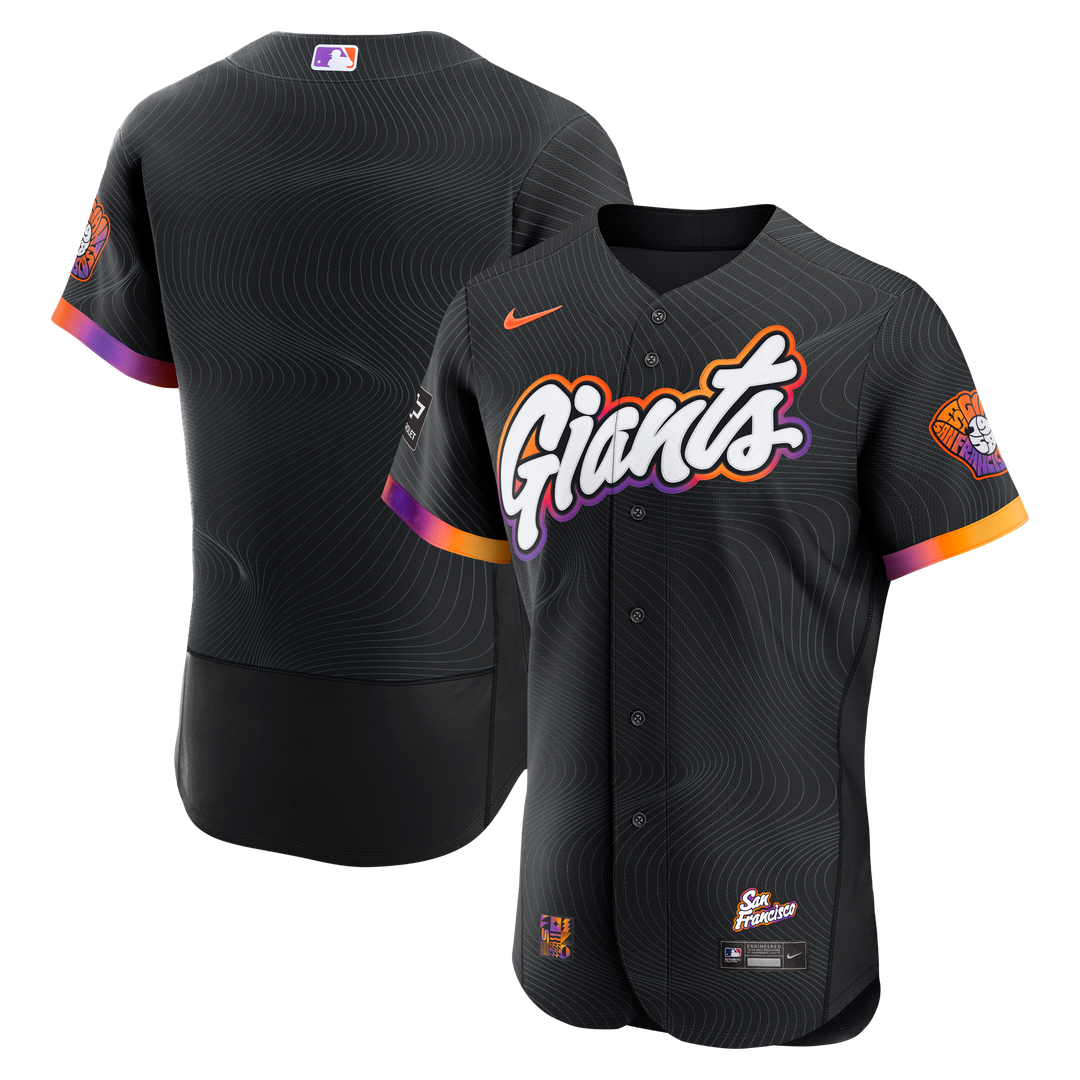 San Francisco Giants City Connect Authentic Sponsor Patch Jersey - Anthracite