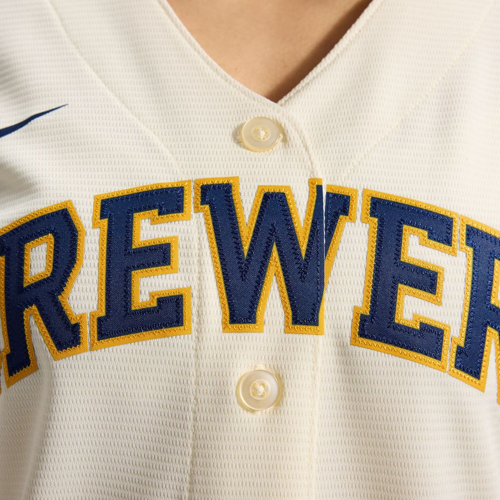Milwaukee Brewers Sal Frelick Women's Home Replica Jersey - Cream