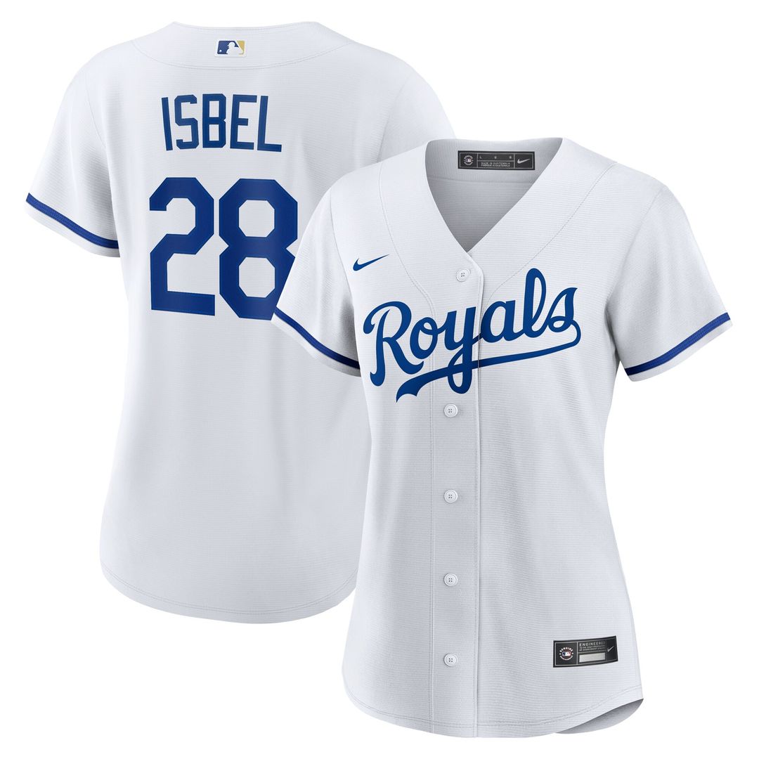 Kansas City Royals Kyle Isbel Women's Home Replica Jersey - White