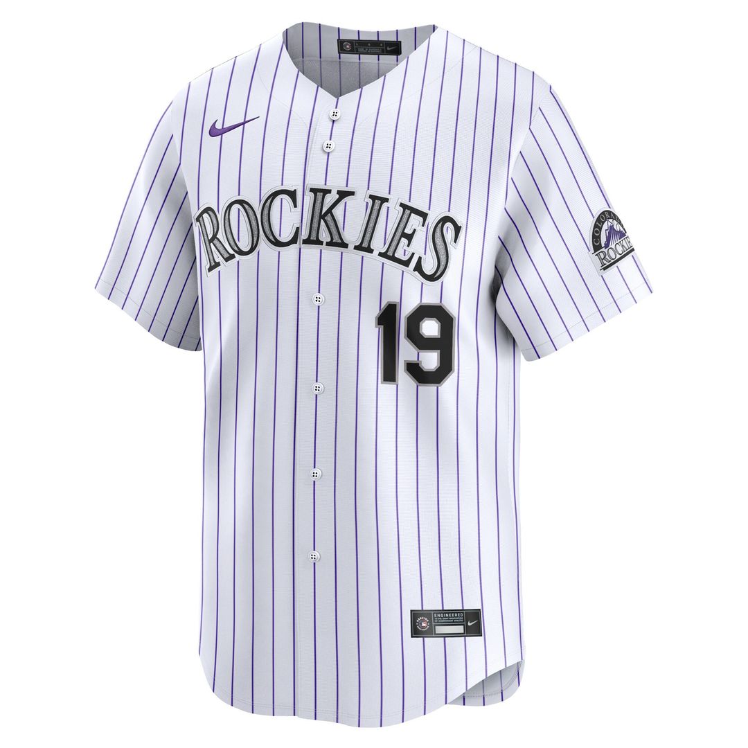 Colorado Rockies Charlie Blackmon Youth Home Limited Jersey - White