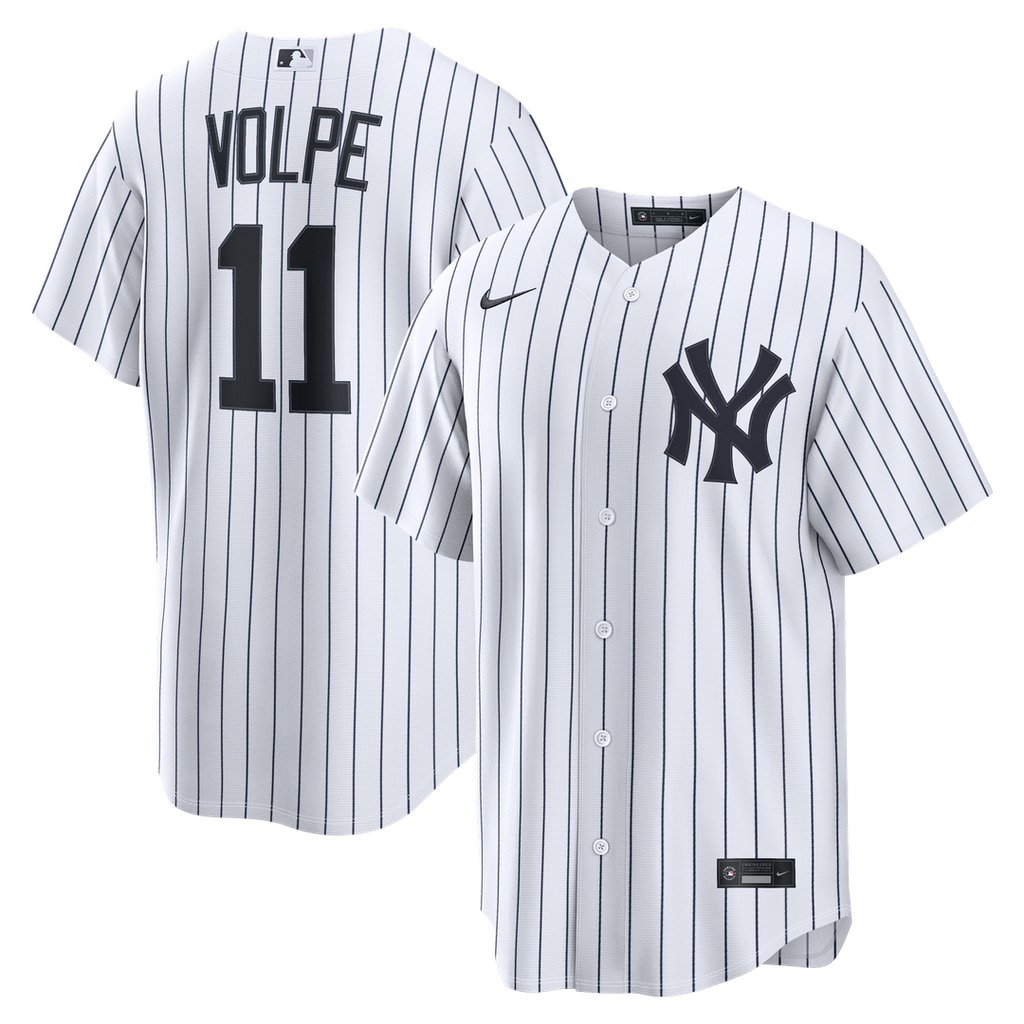 New York Yankees Anthony Volpe Home Replica Jersey - White